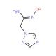 (1E)-N′-Hydroxy-2-(1H-1,2,4-triazol-1-yl)-ethanimidamide (CAS 317821-66-2) - chemical structure image