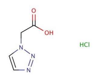 1H-1,2,3 Triazole-1- acetic acid Hydrochloride (CAS 1187582-48-4) - chemical structure image