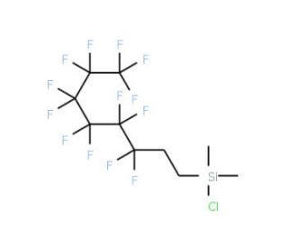 1H,1H,2H,2H-Perfluorooctyldimethylchlorosilane (CAS 102488-47-1) - chemical structure image