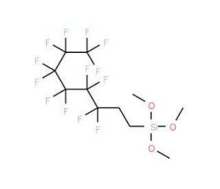 1H,1H,2H,2H-Perfluorooctyltrimethoxysilane (CAS 85857-16-5) - chemical structure image