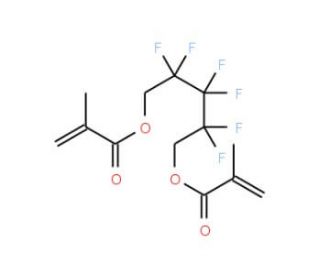 1H,1H,5H,5H-Perfluoropent-1,5-diyl dimethacrylate (CAS 918-36-5) - chemical structure image
