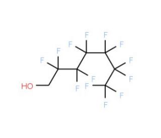 1H,1H-Perfluoroheptan-1-ol (CAS 375-82-6) - chemical structure image