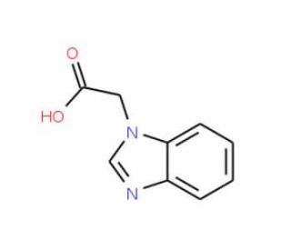 (1H-Benzimidazol-1-yl)acetic acid (CAS 40332-16-9) - chemical structure image