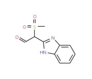 1H-benzimidazol-2-yl(methylsulfonyl)acetaldehyde - chemical structure image