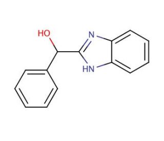 1H-benzimidazol-2-yl(phenyl)methanol (CAS 50-97-5) - chemical structure image