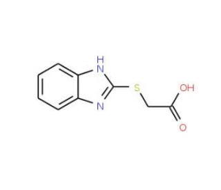 (1H-Benzimidazol-2-ylsulphanyl)acetic acid (CAS 3042-00-0) - chemical structure image