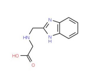 [(1H-Benzoimidazol-2-ylmethyl)-amino]-acetic acid - chemical structure image