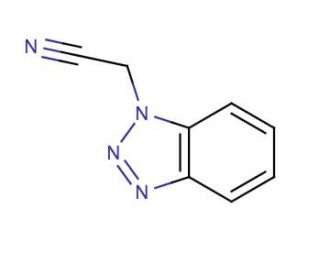 1H-Benzotriazole-1-acetonitrile (CAS 111198-08-4) - chemical structure image