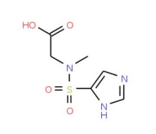 [(1H-Imidazol-5-ylsulfonyl)(methyl)amino]-acetic acid - chemical structure image
