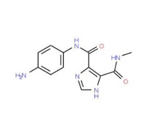 1H-Imidazole-4,5-dicarboxylic acid 4-[(4-amino-phenyl)-amide] 5-methylamide (CAS 436088-53-8) - chemical structure image