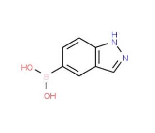 1H-Indazole-5-boronic acid (CAS 338454-14-1) - chemical structure image