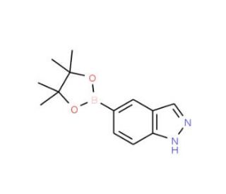 1H-Indazole-6-boronic acid pinacol ester (CAS 937049-58-6) - chemical structure image