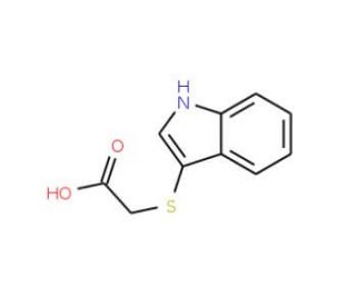 (1H-Indol-3-ylsulfanyl)-acetic acid (CAS 54466-88-5) - chemical structure image