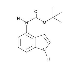 (1H-Indol-4-yl)-Carbamic Acid tert-butyl ester (CAS 819850-13-0) - chemical structure image