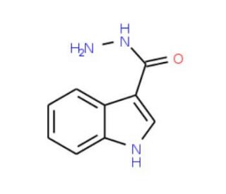 1H-Indole-3-carboxylic acid hydrazide (CAS 15317-58-5) - chemical structure image