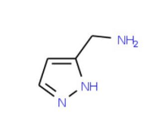 1H-pyrazol-5-ylmethylamine (CAS 37599-58-9) - chemical structure image