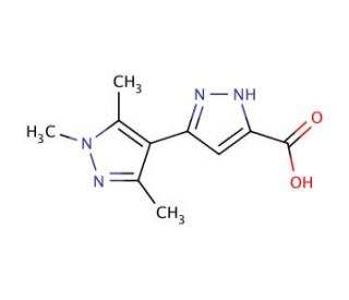 1&prime;,3&prime;,5&prime;-trimethyl-1H,1&prime;H-3,4&prime;-bipyrazole-5-carboxylic acid - chemical structure image