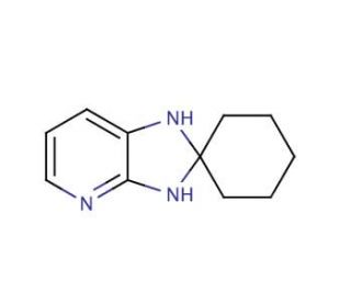 1&prime;,3&prime;-Dihydrospiro[cyclohexane-1,2&prime;-[2H]imidazo[4,5-b]pyridine] (CAS 76902-24-4) - chemical structure image