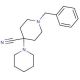 1′-Benzyl-1,4′-bipiperidine-4′-carbonitrile (CAS 84254-97-7) - chemical structure image