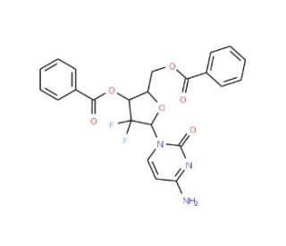 1&prime;-Epi Gemcitabine-13C,15N2 3&prime;,5&prime;-Dibenzoate - chemical structure image