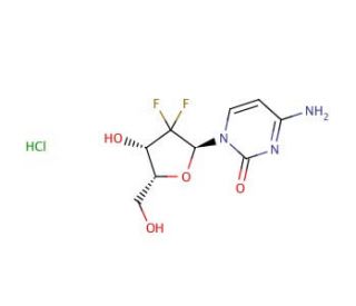 1&prime;-Epi Gemcitabine Hydrochloride (CAS 122111-05-1) - chemical structure image