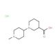 1′-Methyl-[1,4′]bipiperidinyl-3-carboxylic acid hydrochloride - chemical structure image