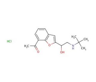 1&prime;-Oxobufuralol Hydrochloride (CAS 137740-37-5) - chemical structure image