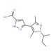 1′-sec-butyl-3′,5′-dimethyl-1H,1′H-3,4′-bipyrazole-5-carboxylic acid - chemical structure image