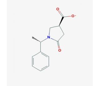 (1&prime;S,3S)-(&minus;)-1-(1&prime;-Phenylethyl)-5-oxopyrrolidine-3-carboxylic acid (CAS 173340-19-7) - chemical structure image