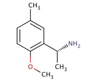 (1R)-1-(2-methoxy-5-methylphenyl)ethanamine - chemical structure image