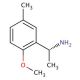 (1R)-1-(2-methoxy-5-methylphenyl)ethanamine - chemical structure image