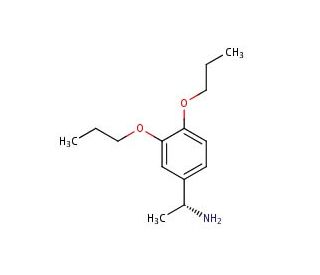 (1R)-1-(3,4-dipropoxyphenyl)ethanamine - chemical structure image