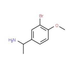 (1R)-1-(3-bromo-4-methoxyphenyl)ethanamine - chemical structure image