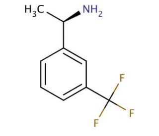 (1R)-1-[3-(trifluoromethyl)phenyl]ethanamine (CAS 127852-30-6) - chemical structure image