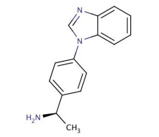 (1R)-1-[4-(1H-benzimidazol-1-yl)phenyl]ethanamine - chemical structure image