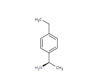(1R)-1-(4-ethylphenyl)ethanamine (CAS 292068-37-2) - chemical structure image