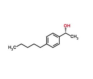 (1R)-1-(4-pentylphenyl)ethanol - chemical structure image