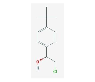 (1R)-1-(4-tert-butylphenyl)-2-chloroethanol - chemical structure image
