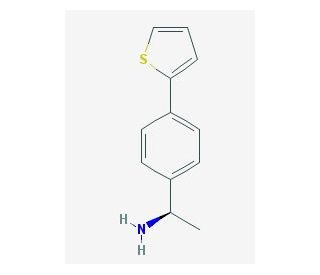 (1R)-1-(4-thien-2-ylphenyl)ethanamine - chemical structure image