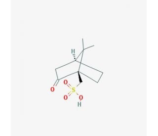 (1R)-(&minus;)-10-Camphorsulfonic acid (CAS 35963-20-3) - chemical structure image