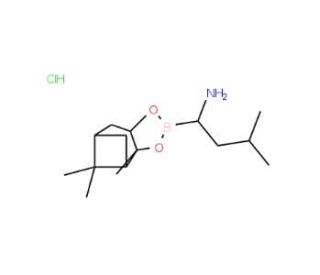 (1R)-(1S,2S,3R,5S)-Pinanediol-1-amino-3-methylbutane-1-boronate, HCl (CAS 779357-85-6) - chemical structure image