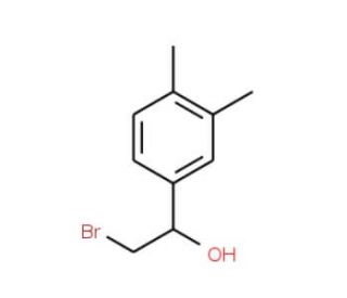 (1R)-2-bromo-1-(3,4-dimethylphenyl)ethanol - chemical structure image