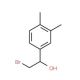 (1R)-2-bromo-1-(3,4-dimethylphenyl)ethanol - chemical structure image