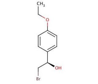 (1R)-2-bromo-1-(4-ethoxyphenyl)ethanol - chemical structure image