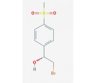 (1R)-2-bromo-1-[4-(methylsulfonyl)phenyl]ethanol - chemical structure image
