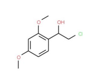 (1R)-2-chloro-1-(2,4-dimethoxyphenyl)ethanol - chemical structure image