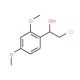 (1R)-2-chloro-1-(2,4-dimethoxyphenyl)ethanol - chemical structure image