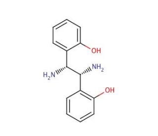(1R,2R)-1,2-Bis(2-hydroxyphenyl)ethylenediamine (CAS 870991-70-1) - chemical structure image