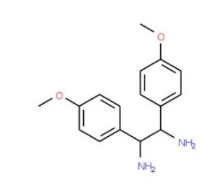 (1R,2R)-1,2-Bis(4-methoxyphenyl)ethylenediamine (CAS 58520-03-9) - chemical structure image