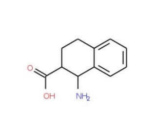 (1R,2R)-1-amino-1,2,3,4-tetrahydronaphthalene-2-carboxylic acid (CAS 888323-71-5) - chemical structure image